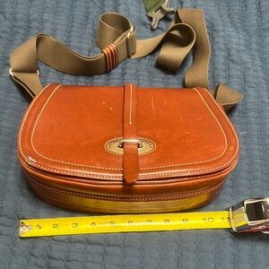 Dooney and Burke cognac crossbody